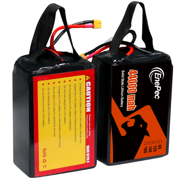 12S 14S 18S 24S HV Solid State UAV Battery 44000mah Lipo Batteries Pack