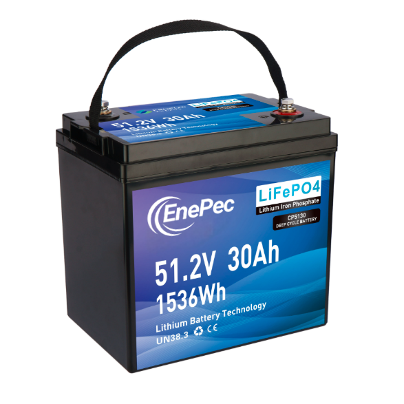 48Volt LiFePO4 Lithium Ion Batteries Lawm Mower Battery 51.2V 30Ah