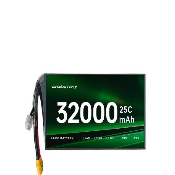 Drone Solid State Battery 32000mah 15C Customized Drone Battery Lipo Battery